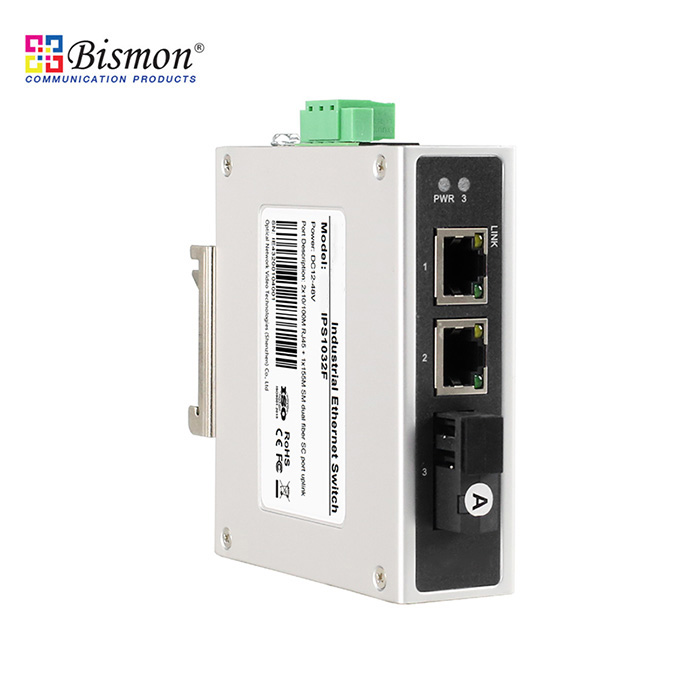 2Port-10-100Base-T-1SC-Fiber-SM-20km-Dual-Industrial-Switch